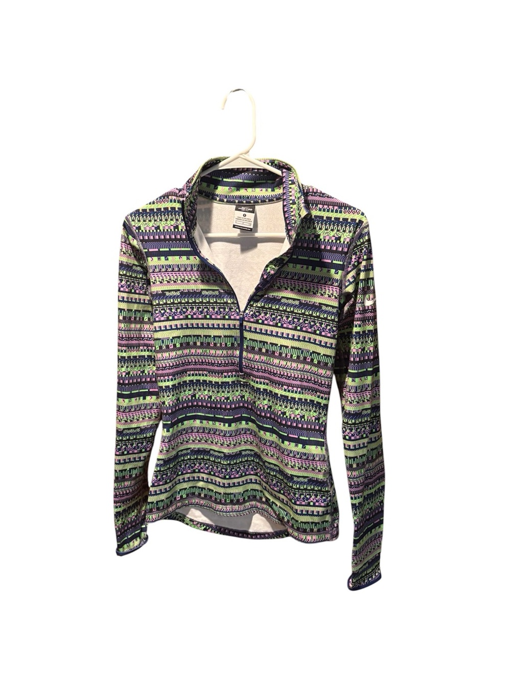 Nike Women’s Dri-Fit Long-Sleeve Half-Zip Pullover - Green, Purple, Black Small